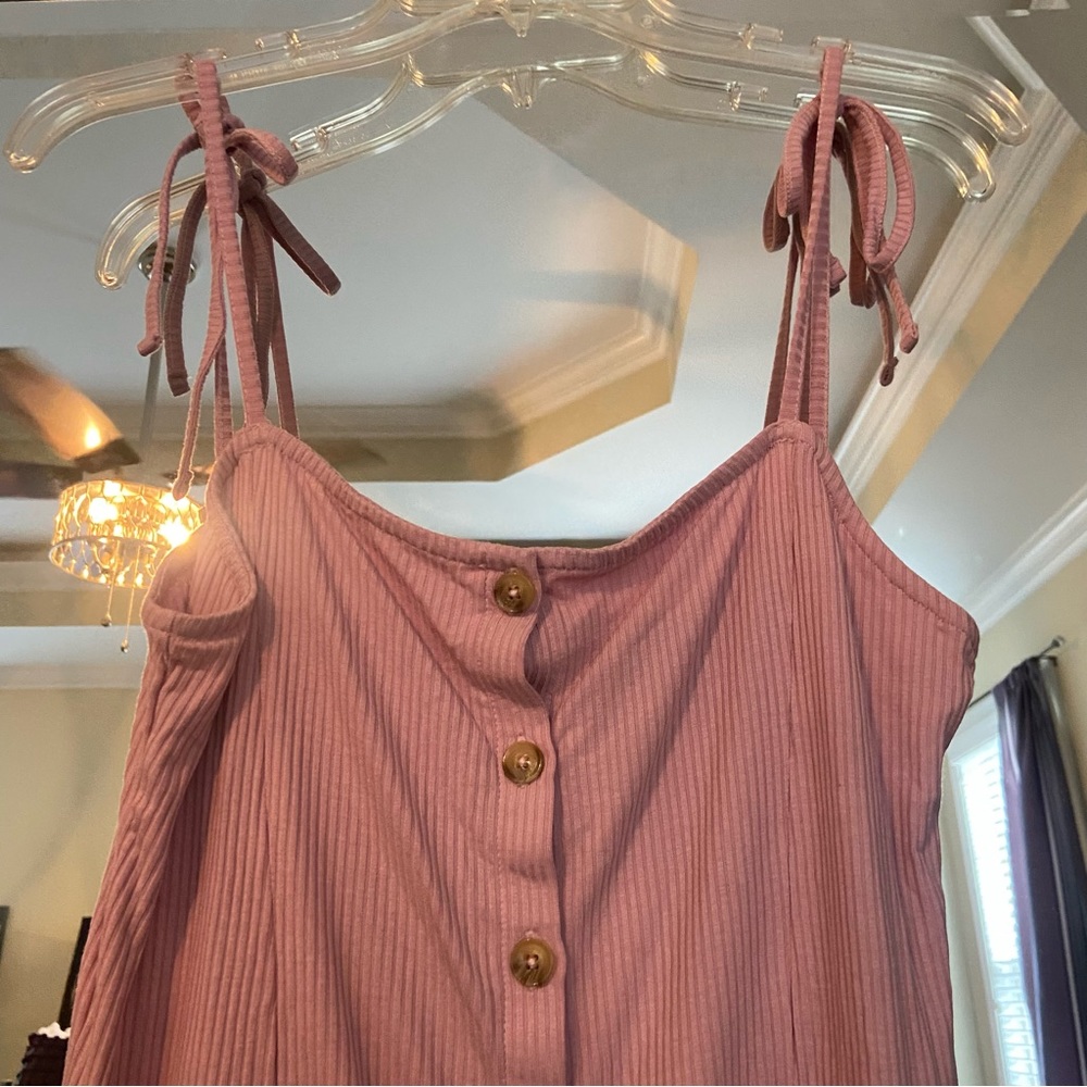 🆕• TOPSHOP • tie shoulder ribbed mini dress - Picture 8 of 8